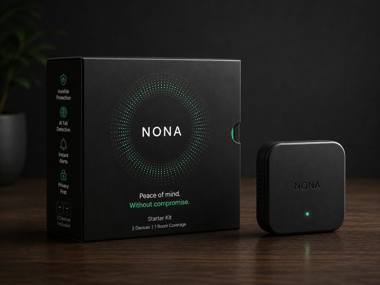 NONA kit box and device shown together
